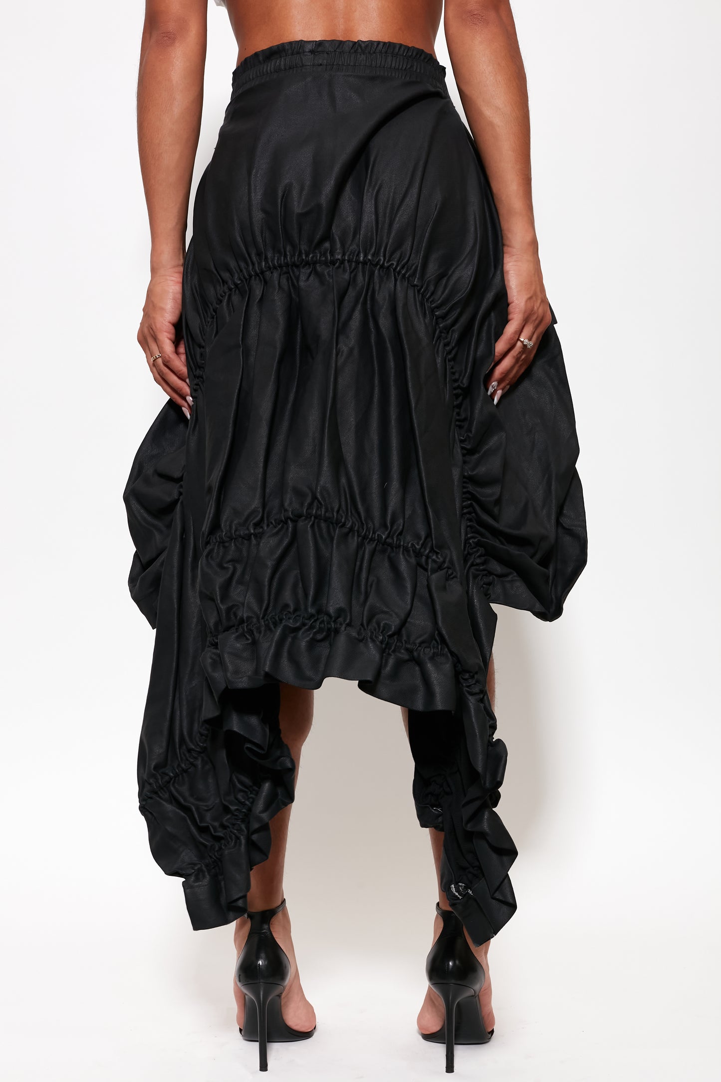 Ruffled Skirt Hi-Lo on Wax