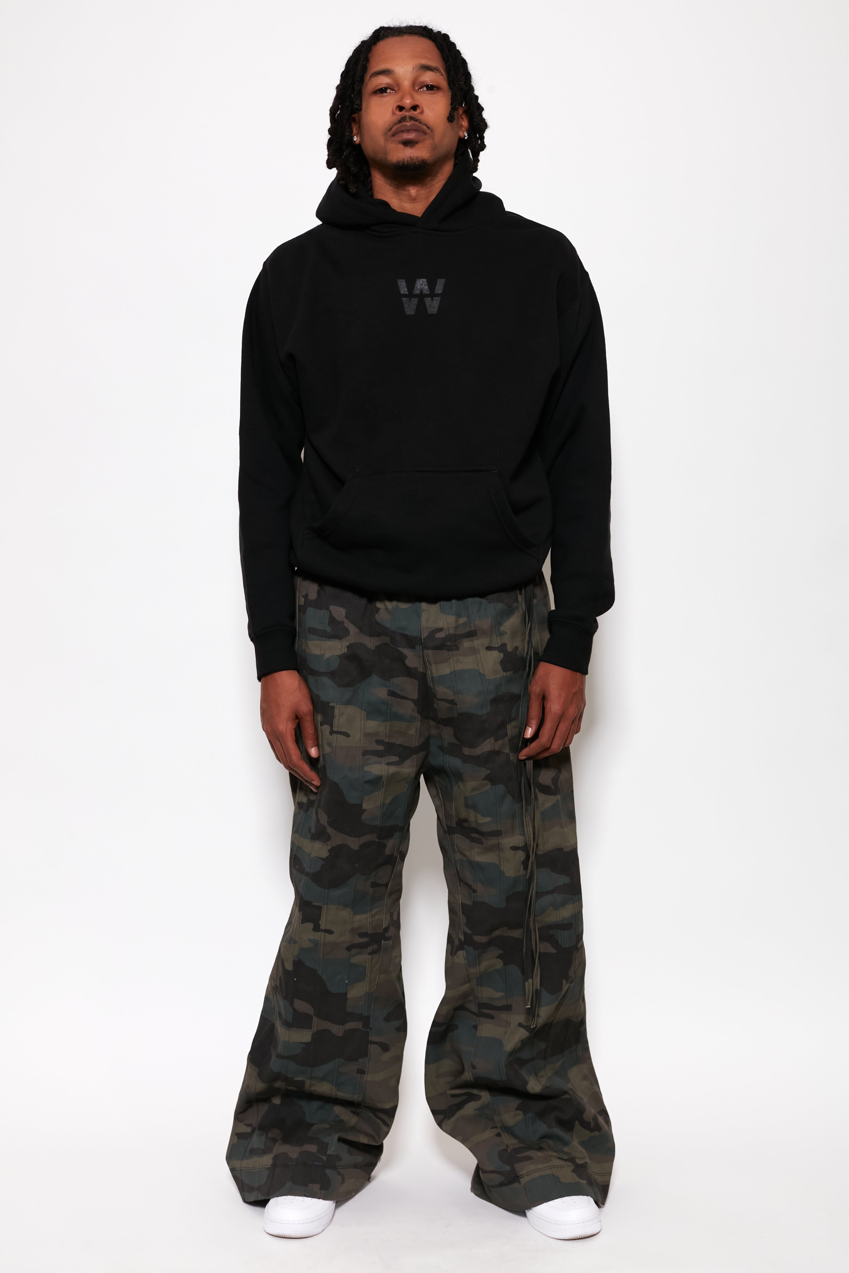 WEARHOUSE MENS BLACK HOODIE